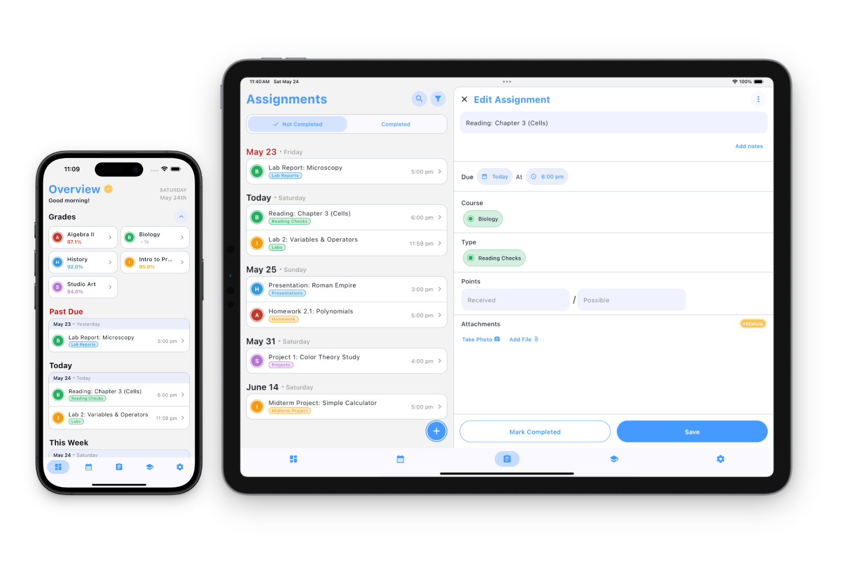 Homeroom main interface